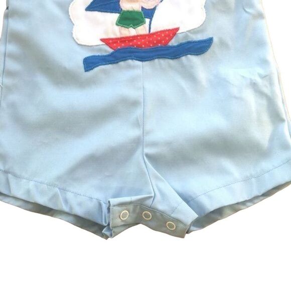Samara Vintage y2k Baby Boy Sailor Romper size 12M - Picture 3 of 7